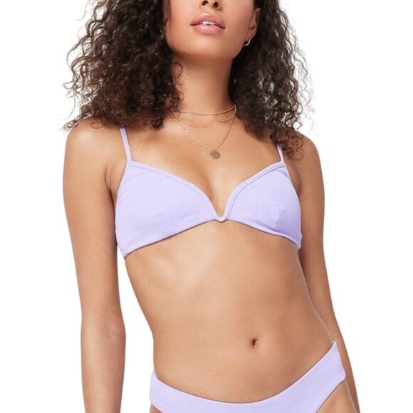 L*Space Ridin' High Ribbed Helena Top - Purple NWT Size Small - Picture 1 of 8